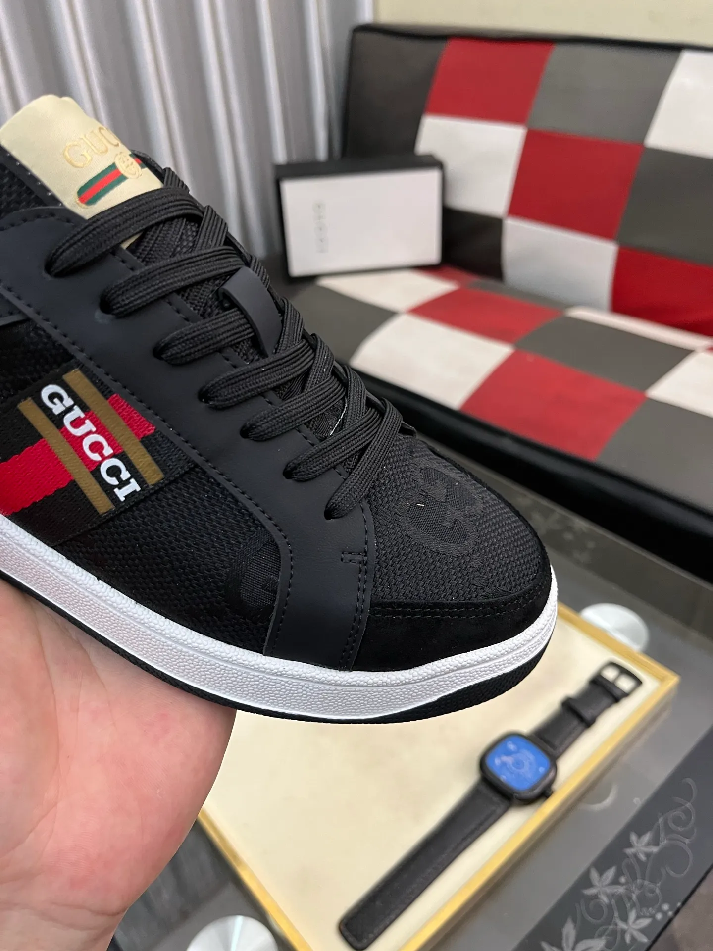 Men's Men's Shoes 💰400⌚️⌚️【GUCCI】Gucci men's latest white shoe series casual shoes! The official website is built 1:1. Upper: Made of imported cowhide, with electric embroidery ➕Inner lining: Made of high-quality first-layer pigskin, soft and comfortable. Picky material selection and exquisite workmanship give you the best enjoyment. Size: 38-444️⃣Colors available
